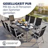 CASARIA® Gartenmöbel Set 8 Stühle mit Tisch 190x90cm Produktbild-Vorschau 6