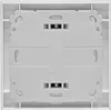 The back of a white wall thermostat with a humidity sensor. Produktbild-Vorschau