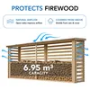 Stojak na drewno opałowe - 6,7 m3 - W112xL458xH199 cm - Podgląd zdjęcia produktu 6