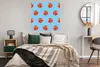 MuchoWow® Poster Tomate - Muster - Blau 100x100 cm - Produktbild-Vorschau 4