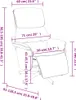 A diagram showing the dimensions of a recliner chair. Náhľad obrázku produktu
