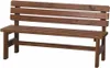 A wooden bench against a white background. Produktbild-Vorschau