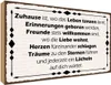 vianmo Holzschild 30x40 cm Zuhause iwo Leben tanzen lernt Produktbild-Vorschau 1