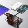 Dudao K11 10000mAh Powerbank avec câbles intégrés - Blanc Voir les images du produit 2