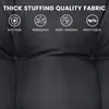 (Noir) Coussin pour chaise longue 180x50x10cm, Coussin pour Voir les images du produit 6