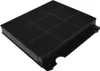 A black carbon filter for a range hood, shown from a slightly elevated angle against a white background. Anteprima dell’immagine prodotto