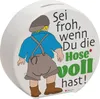 Volle Lederhose Spardose mit Spruch - Hosen voll Produktbild-Vorschau 1