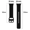 Diagram showing dimensions of a watch strap. Produktbild-Vorschau