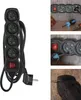 Prodlužovací kabel 3 m / 4 zásuvky / s vypínačem / černý / PVC / 1 mm2 Náhled obrázku produktu