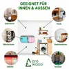 ZEO WOOD Wandwäschetrockner klappbar 120 cm, platzsparender Produktbild-Vorschau 3