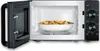 An open microwave with a bowl of food inside. Produktbild-Vorschau