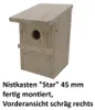 Nistkasten "Star" 45 mm fertig montiert Produktbild-Vorschau 11