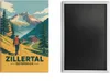 Vintage Zillertal Souvenir Souvenir Magnet mit Wanderer Produktbild-Vorschau 2