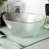 Miska sałatkowa szklana złota 21 cm, 1,2 l Podgląd zdjęcia produktu 2