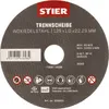 STIER Trennscheibe Edelstahl 125 x 1,0 x 22,23 mm, Form Produktbild-Vorschau 1