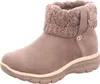 A single brown boot with a knitted cuff is shown against a white background. Voir les images du produit