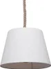 Pendelleuchte 1-flammig HxØ 130x35 cm natur/weiß Produktbild-Vorschau 4