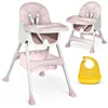 Ricokids Sedia per allattamento con tavolo Milo rosa Anteprima dell’immagine prodotto 1