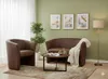 Couchgarnitur - Sofa Set - Braun - Kunstleder - 2 Sitzer Produktbild-Vorschau 2