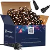 A box of LED string lights with connectors and a plug. Produktbild-Vorschau