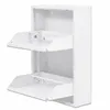 Alveon Schuhkipper Metall 2 Klappen schmal 51 x 15 x 75 cm Produktbild-Vorschau 4