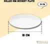 Wilmax Dessertteller 18 cm aus Porzellan, Weiß WL-991012/A Produktbild-Vorschau 3