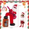 COSTWAY Kerstman, zelfopblazend, met gitaar en muziek, 180 Productafbeelding-voorbeeld 4