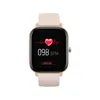 A smartwatch with a pink band and gold casing is shown against a white background. The screen displays a heart rate monitor with a reading of 098 BPM and the text "LOADING...". Náhled obrázku produktu