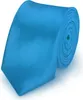 Krawatte Marineblau slim aus Polyester einfarbig uni Produktbild-Vorschau 1
