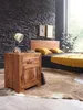 Wohnling Table de nuit en bois massif de sheesham Design Voir les images du produit 8