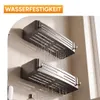Zelfklevende doucheplank, 2 stuks, 32,5 cm, aluminium Productafbeelding-voorbeeld 4