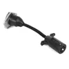 A trailer adapter cable with a 7-way connector on each end, shown against a white background. Podgląd zdjęcia produktu