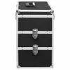 vidaXL Kosmetikkoffer 37x24x40 cm Schwarz Aluminium Produktbild-Vorschau 3