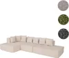 Set divani HWC-Q28, divano a L, divano letto, tessuto Anteprima dell’immagine prodotto 8