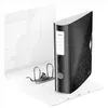 An open binder with a black patterned cover is shown on a white background. Voir les images du produit