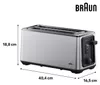 Braun Domestic Home HT 5220 BK Toaster Edelstahl-Schwarz Produktbild-Vorschau 3