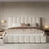 Lit double rembourré 160 × 200 cm avec coffre de rangement Voir les images du produit 3