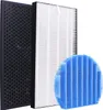 Three air filters of different types are arranged in a diagonal manner against a white background. Voir les images du produit