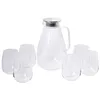 Glaskaraffe 2,5L mit 6 Gläsern 500ml Wasserkrug Saftkrug Produktbild-Vorschau 13