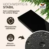 A black shelf with marketing text and icons highlighting its features. Produktbild-Vorschau