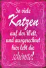 vianmo Holzschild 18x12 cm so vilele Katzen auf der Welt Produktbild-Vorschau 1