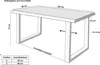 Esstisch Baumkante massiv Akazie natur 120 x 80 U-Gestell Produktbild-Vorschau 6