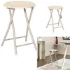 Home Deco Factory Hocker Nova - beige - Holz/Metall - D30 x Produktbild-Vorschau 4
