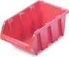 A red storage bin is shown against a white background. Produktbild-Vorschau