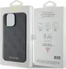 The image shows the packaging of a Guess iPhone case, with the case itself visible through a window in the packaging. Náhled obrázku produktu