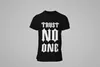 Herren Trust No One Shirt Streetwear T-Shirt Schwarz/Weiß Produktbild-Vorschau 1