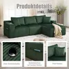 Modulares Sofa Set mit Chaiselongue & 2-Sitzer, weicher Produktbild-Vorschau 9