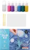 Marmorieren Farbe Kit 6 Farben perfekte Wasser Kunst Farbe Produktbild-Vorschau 3