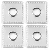 4 Metall-Ösen Ösen-Patch auf Kunstleder 35x35mm Hoodies Produktbild-Vorschau 1