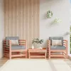 vidaXL Gartenstühle mit Kissen 2 Stk. Massivholz Douglasie Produktbild-Vorschau 2